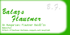 balazs flautner business card
